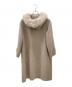 FOXEY (フォクシー) ファーフードカシミヤコート ベージュ サイズ:38：83000円