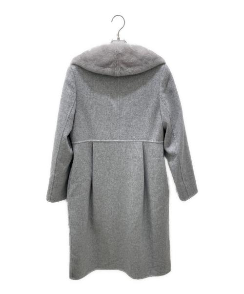 FOXEY（フォクシー）FOXEY (フォクシー) ミンクカラーカシミヤコート グレー サイズ:38の古着・服飾アイテム