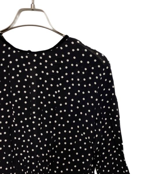 SINME（シンメ）SINME (シンメ) ドットロングワンピース ブラック サイズ:Lの古着・服飾アイテム
