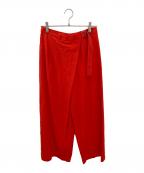 FRAMeWORKフレームワーク）の古着「ラップサルエルパンツ」｜レッド
