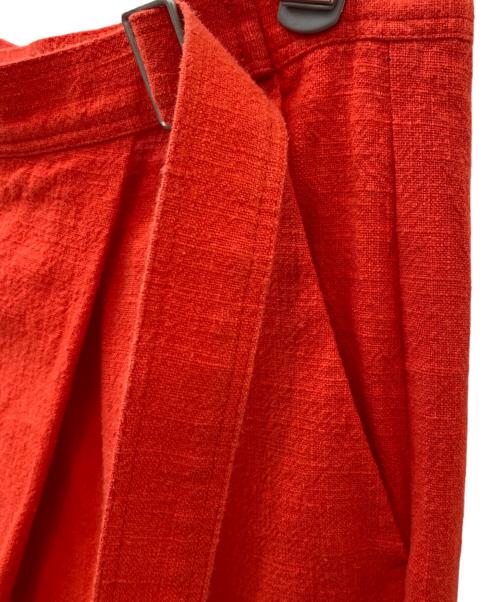 FRAMeWORK（フレームワーク）FRAMeWORK (フレームワーク) ラップサルエルパンツ レッド サイズ:36 未使用品の古着・服飾アイテム