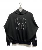 sy32 by sweet yearsエスワイサーティトゥバイスィートイヤーズ）の古着「JERSEY HOODIE」｜ブラック