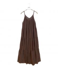 Spick and Span（スピック＆スパン）の古着「HYU 楊柳ティアードワンピース」｜ブラウン