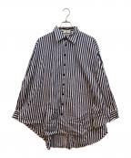 Uhrウーア）の古着「2Way Big Shirt」｜ブルー