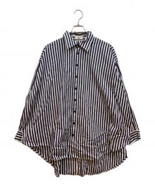 Uhr（ウーア）の古着「2Way Big Shirt」｜ブルー