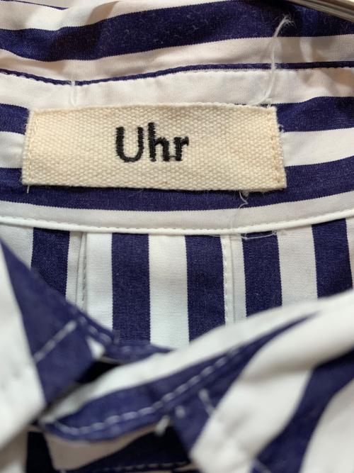 Uhr（ウーア）Uhr (ウーア) 2Way Big Shirt ブルー サイズ:FREEの古着・服飾アイテム