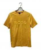BOSSボス）の古着「テリークロス ロゴ コットンジャージー」｜イエロー
