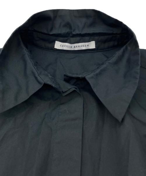 CECILIE BAHNSEN（セシリーバンセン）Cecilie Bahnsen (セシリーバンセン) パフスリーブシャツワンピース ブラック サイズ:Sの古着・服飾アイテム