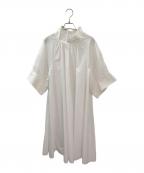 THE ROWザ ロウ）の古着「ハイネックギャザーワンピース」｜ホワイト