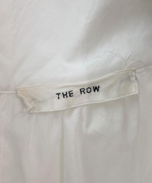 THE ROW（ザ ロウ）THE ROW (ザ ロウ) ハイネックギャザーワンピース ホワイト サイズ:Lの古着・服飾アイテム