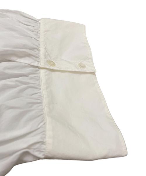 THE ROW（ザ ロウ）THE ROW (ザ ロウ) ハイネックギャザーワンピース ホワイト サイズ:Lの古着・服飾アイテム