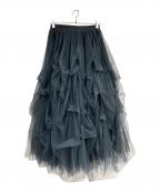 Belle vintageベル ヴィンテージ）の古着「Carrie ボリュームチュールスカート」｜グレー