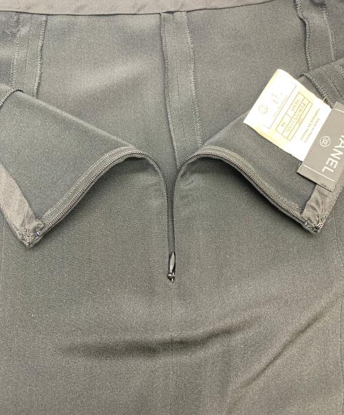 CHANEL（シャネル）CHANEL (シャネル) CHANEL　シルクスカート ブラック サイズ:34の古着・服飾アイテム