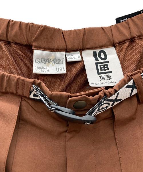 GRAMICCI（グラミチ）GRAMICCI (グラミチ) TENBOX (テンボックス) ビッグポケットショーツ ブラウン サイズ:Lの古着・服飾アイテム