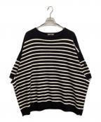 is-nessイズネス）の古着「SHORT SLEEVE BASQUE SHIRT」｜ホワイト×ブラック
