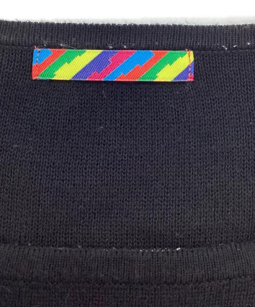 is-ness（イズネス）is-ness (イズネス) SHORT SLEEVE BASQUE SHIRT ホワイト×ブラック サイズ:Lの古着・服飾アイテム