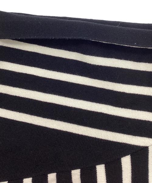 is-ness（イズネス）is-ness (イズネス) SHORT SLEEVE BASQUE SHIRT ホワイト×ブラック サイズ:Lの古着・服飾アイテム