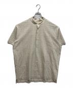 Snow peakスノーピーク）の古着「Co/Pe Washer Check Pullover」｜アイボリー