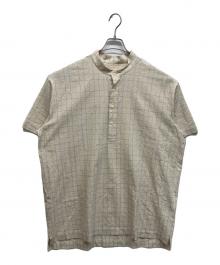 Snow peak（スノーピーク）の古着「Co/Pe Washer Check Pullover」｜アイボリー