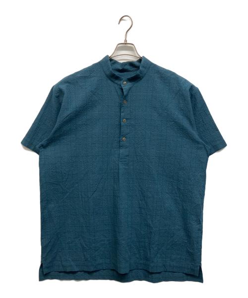 Snow peak（スノーピーク）snow peak (スノーピーク) Co/Pe Washer Check Pullover ネイビー サイズ:XLの古着・服飾アイテム