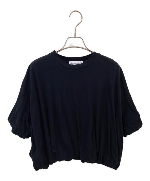nagonstans（ナゴンスタンス）nagonstans (ナゴンスタンス) tuck balloon t-shirt ブラック サイズ:Mの古着・服飾アイテム