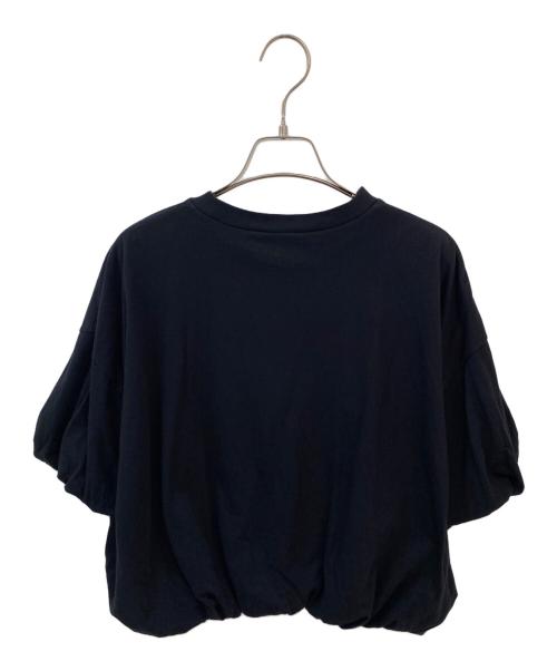 nagonstans（ナゴンスタンス）nagonstans (ナゴンスタンス) tuck balloon t-shirt ブラック サイズ:Mの古着・服飾アイテム