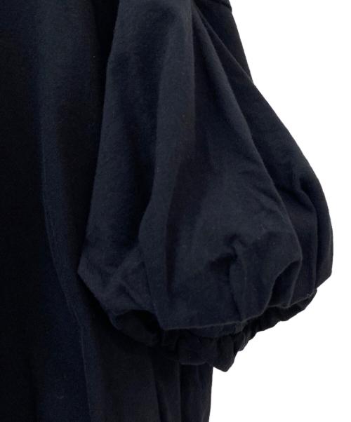 nagonstans（ナゴンスタンス）nagonstans (ナゴンスタンス) tuck balloon t-shirt ブラック サイズ:Mの古着・服飾アイテム