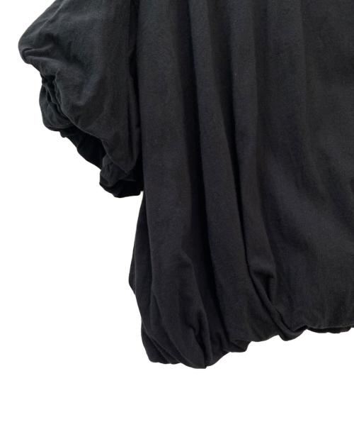 nagonstans（ナゴンスタンス）nagonstans (ナゴンスタンス) tuck balloon t-shirt ブラック サイズ:Mの古着・服飾アイテム