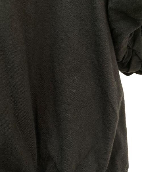 nagonstans（ナゴンスタンス）nagonstans (ナゴンスタンス) tuck balloon t-shirt ブラック サイズ:Mの古着・服飾アイテム