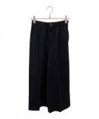 ENFOLDエンフォルド）の古着「CROPPED WIDE-TROUSERS」｜ブラック