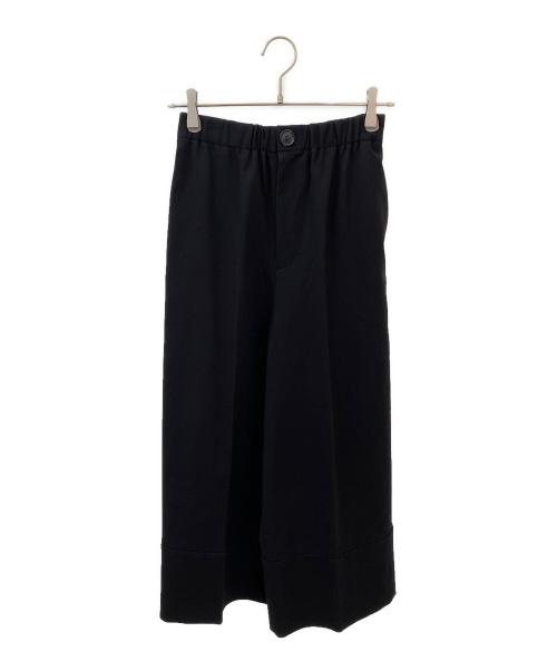 ENFOLD（エンフォルド）ENFOLD (エンフォルド) CROPPED WIDE-TROUSERS ブラック サイズ:36の古着・服飾アイテム