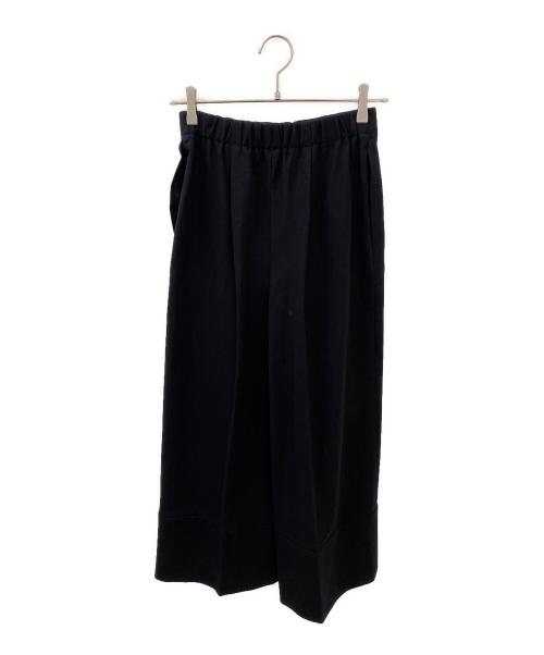 ENFOLD（エンフォルド）ENFOLD (エンフォルド) CROPPED WIDE-TROUSERS ブラック サイズ:36の古着・服飾アイテム