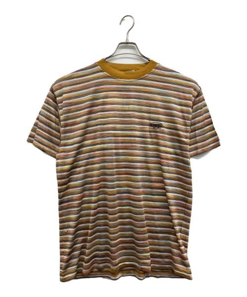 missoni sports（ミッソーニスポーツ）MISSONI SPORTS (ミッソーニスポーツ) ボーダーTシャツ ブラウン サイズ:M 未使用品の古着・服飾アイテム