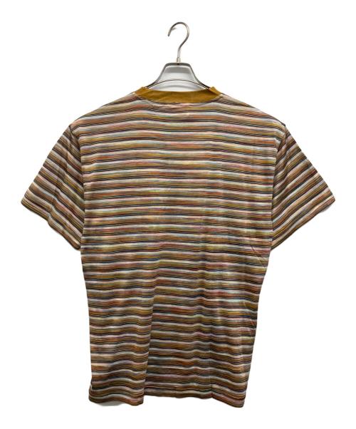missoni sports（ミッソーニスポーツ）MISSONI SPORTS (ミッソーニスポーツ) ボーダーTシャツ ブラウン サイズ:M 未使用品の古着・服飾アイテム