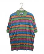 missoni sportsミッソーニスポーツ）の古着「ボーダーポロシャツ」｜グリーン