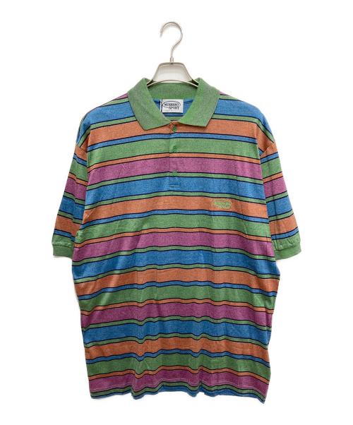 missoni sports（ミッソーニスポーツ）missoni sports (ミッソーニスポーツ) ボーダーポロシャツ グリーン サイズ:XL 未使用品の古着・服飾アイテム