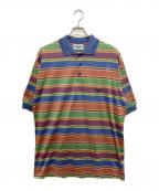 missoni sportsミッソーニスポーツ）の古着「ボーダーポロシャツ」｜ブルー