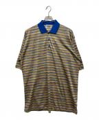 missoni sportsミッソーニスポーツ）の古着「ボーダーポロシャツ」｜ブルー