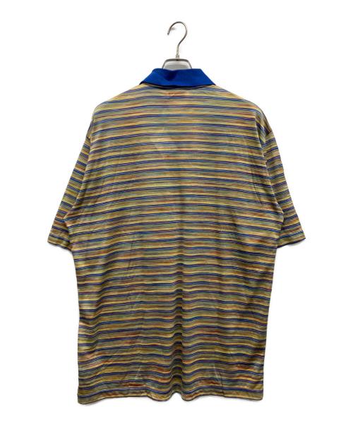missoni sports（ミッソーニスポーツ）missoni sports (ミッソーニスポーツ) ボーダーポロシャツ ブルー サイズ:XL 未使用品の古着・服飾アイテム