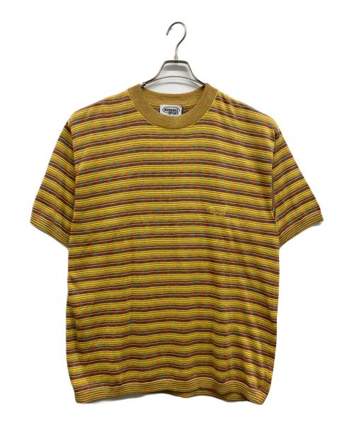missoni sports（ミッソーニスポーツ）MISSONI SPORTS (ミッソーニスポーツ) ボーダー半袖ニット イエロー サイズ:XXL 未使用品の古着・服飾アイテム