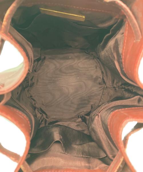 Cartier（カルティエ）Cartier (カルティエ) 巾着ショルダーバッグ ボルドーの古着・服飾アイテム