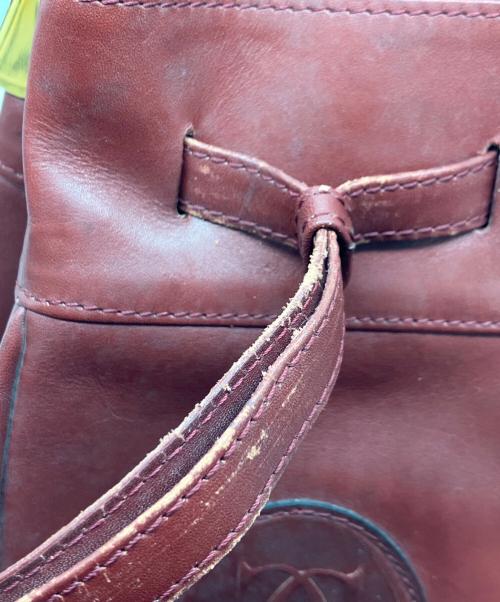 Cartier（カルティエ）Cartier (カルティエ) 巾着ショルダーバッグ ボルドーの古着・服飾アイテム