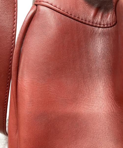 Cartier（カルティエ）Cartier (カルティエ) 巾着ショルダーバッグ ボルドーの古着・服飾アイテム