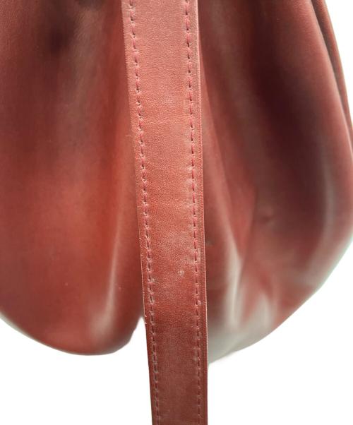 Cartier（カルティエ）Cartier (カルティエ) 巾着ショルダーバッグ ボルドーの古着・服飾アイテム