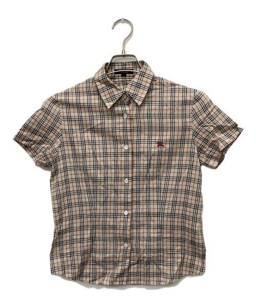 BURBERRY LONDON（バーバリーロンドン）BURBERRY LONDON (バーバリーロンドン) チェックシャツ ベージュ サイズ:38の古着・服飾アイテム