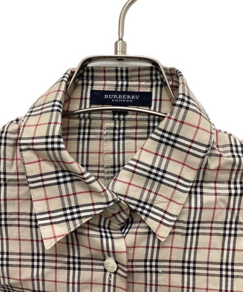 BURBERRY LONDON（バーバリーロンドン）BURBERRY LONDON (バーバリーロンドン) チェックシャツ ベージュ サイズ:38の古着・服飾アイテム