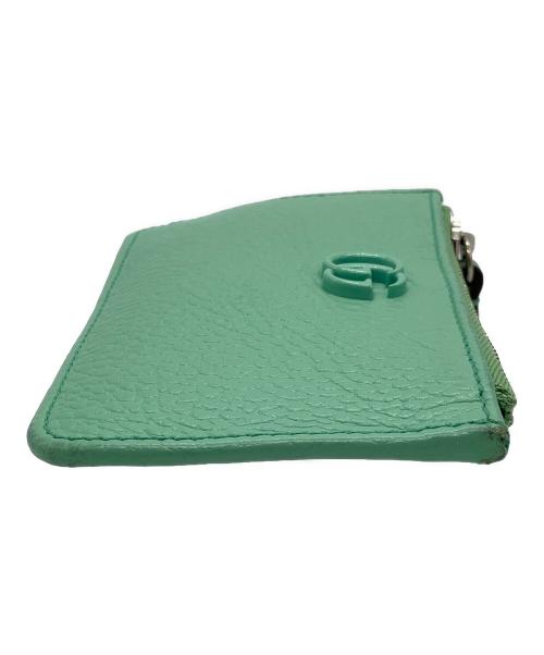 GUCCI（グッチ）GUCCI (グッチ) GGマーモント キーチェーン付カードケース ミントの古着・服飾アイテム