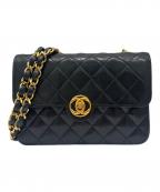 CHANELシャネル）の古着「サークルココ ミニマトラッセ チェーンショルダーバッグ」｜ブラック