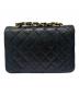 CHANEL (シャネル) サークルココ ミニマトラッセ チェーンショルダーバッグ ブラック：350000円