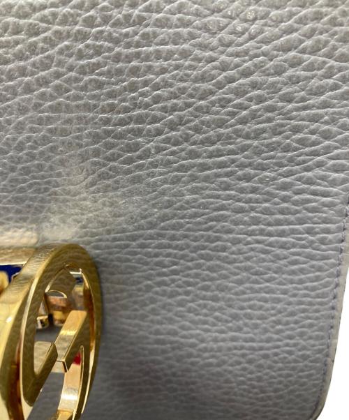 GUCCI（グッチ）GUCCI (グッチ) インターロッキングショルダーバッグ グレーの古着・服飾アイテム